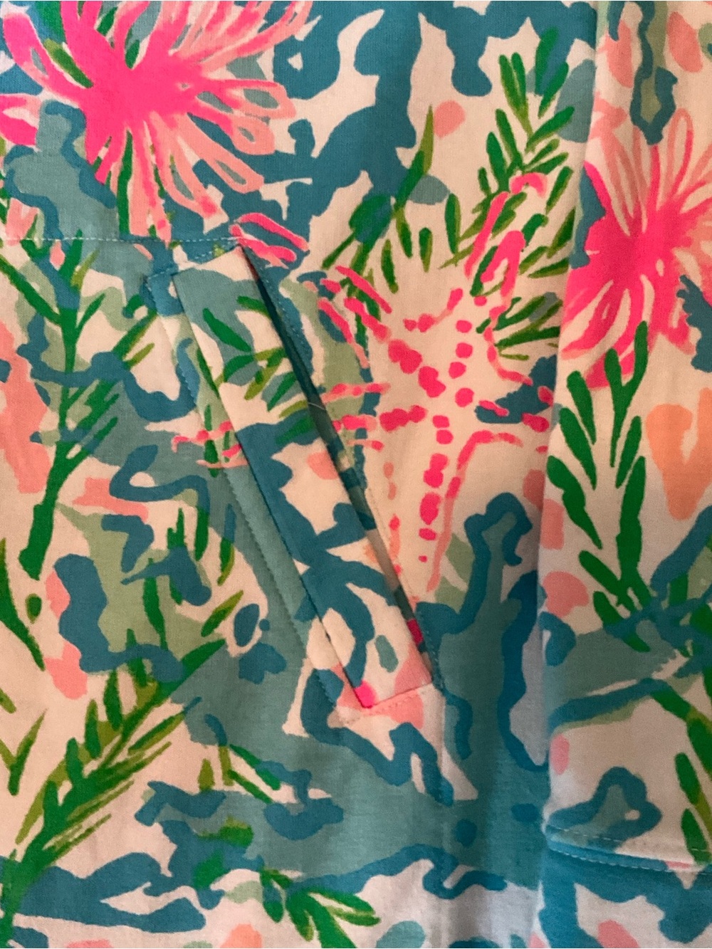 Lilly Pulitzer Sweatshirt Skipper Popover Lovers Coral Half Zip Pullover Small - Picture 7 of 10